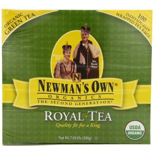 Newman's OwnOrganics Royal Tea, Organic Green Tea, 100-Count Individually Wrapped Tea Bags (Pack of 5) image